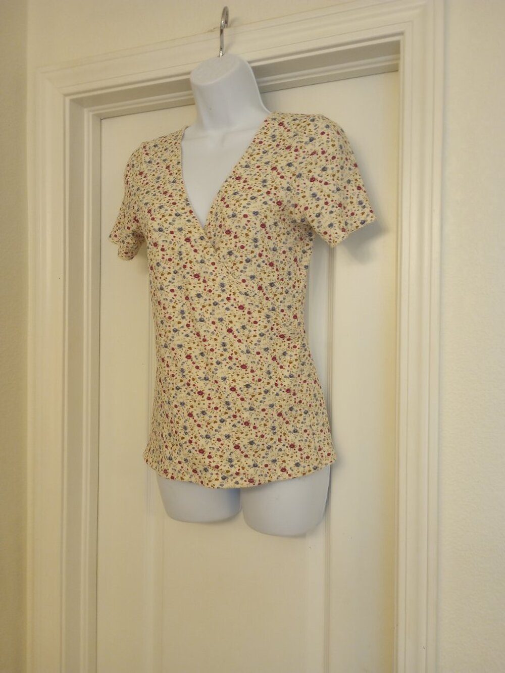 Sezane Reversible Floral T Shirt Top - Picture 7 of 13